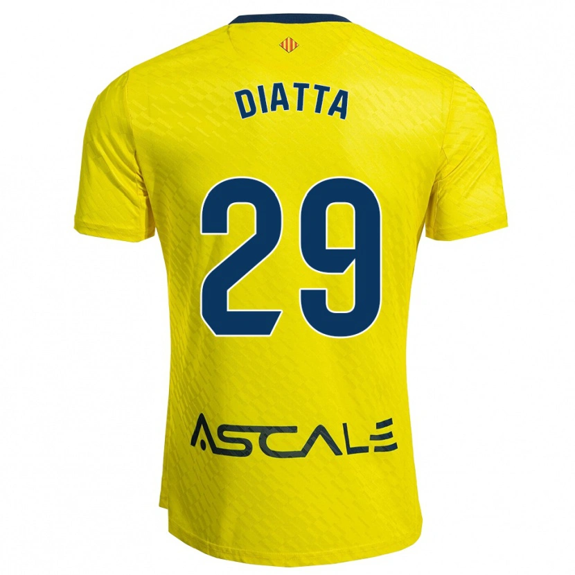 Danxen Herren Alassane Diatta #29 Gelb Marine Heimtrikot Trikot 2025/26 T-Shirt
