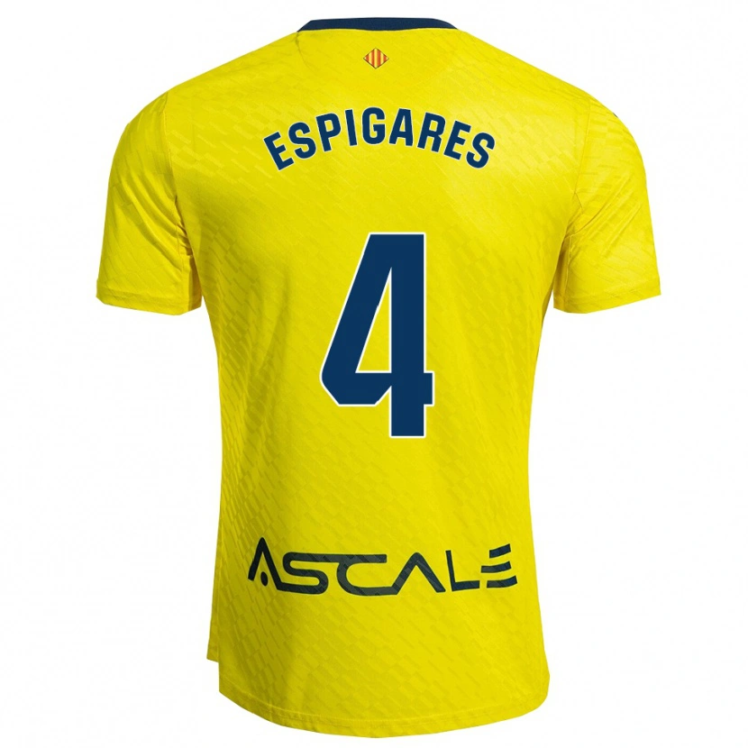Danxen Herren Antonio Espigares #4 Gelb Marine Heimtrikot Trikot 2025/26 T-Shirt
