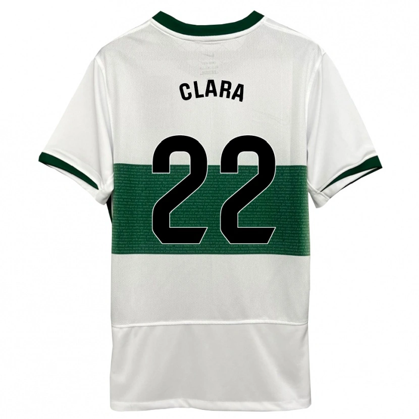 Danxen Herren Clara Ferrer Gallego #22 Weiß Grün Heimtrikot Trikot 2025/26 T-Shirt