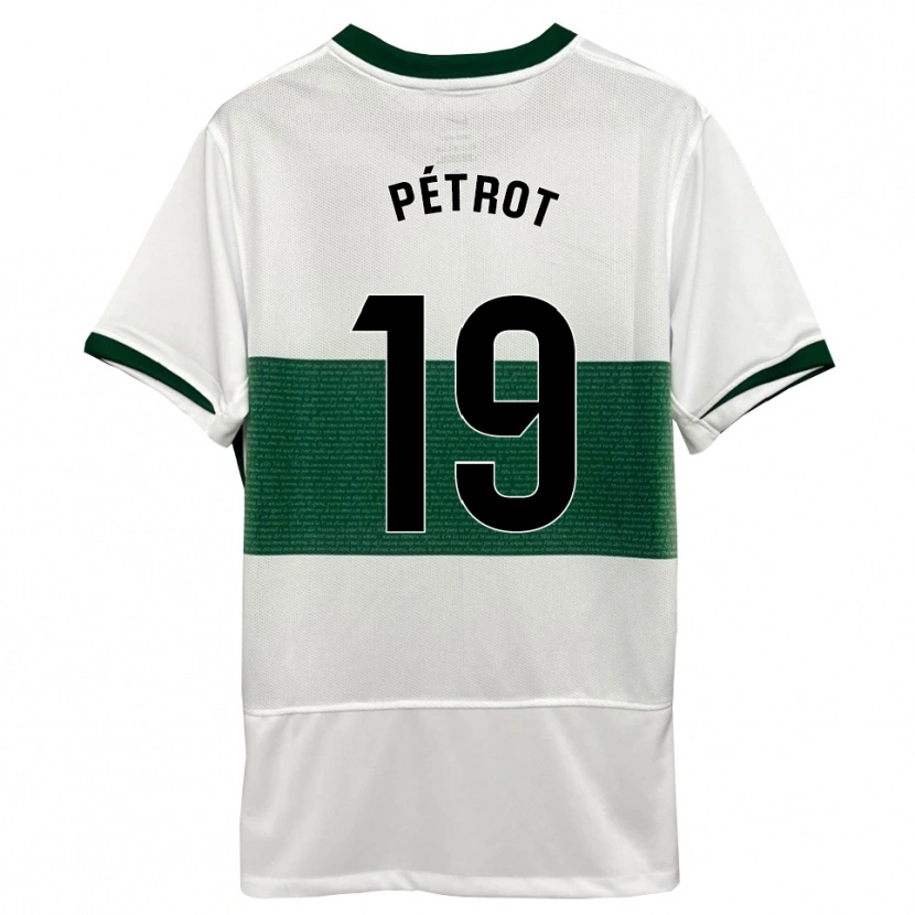 Danxen Herren Léo Pétrot #19 Weiß Grün Heimtrikot Trikot 2025/26 T-Shirt