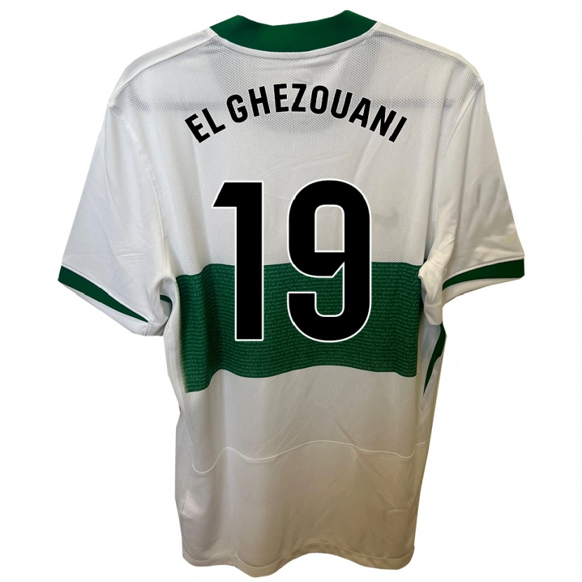 Danxen Herren Mourad El Ghezouani #19 Weiß Grün Heimtrikot Trikot 2025/26 T-Shirt