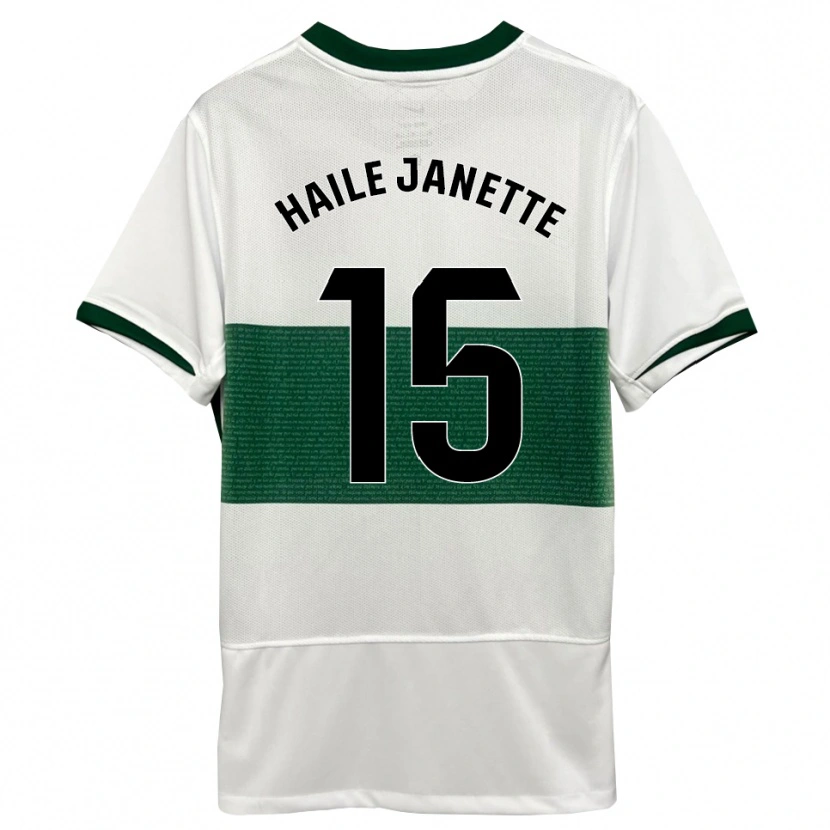 Danxen Herren Haile Janette Pereira Richards #15 Weiß Grün Heimtrikot Trikot 2025/26 T-Shirt