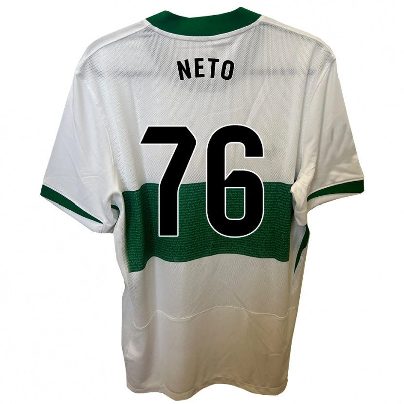 Danxen Herren Martim Neto #76 Weiß Grün Heimtrikot Trikot 2025/26 T-Shirt