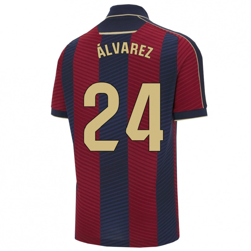 Danxen Herren Carlos Álvarez #24 Rot Marine Heimtrikot Trikot 2025/26 T-Shirt