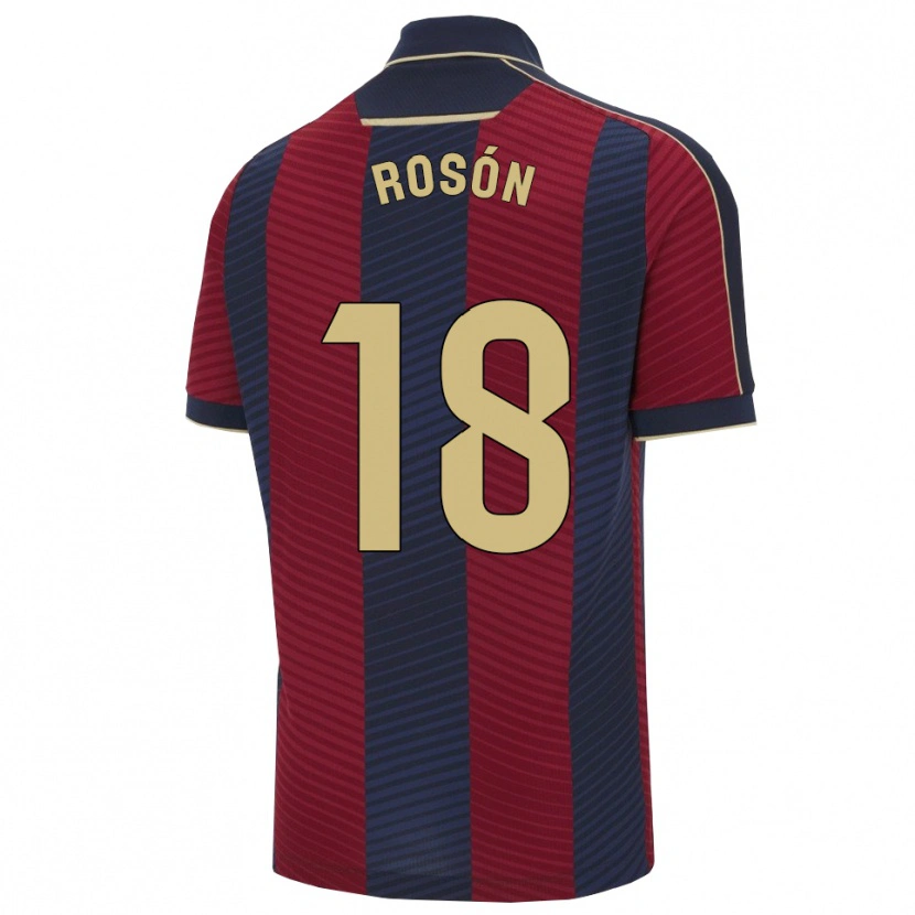 Danxen Herren Pablo Rosón #18 Rot Marine Heimtrikot Trikot 2025/26 T-Shirt
