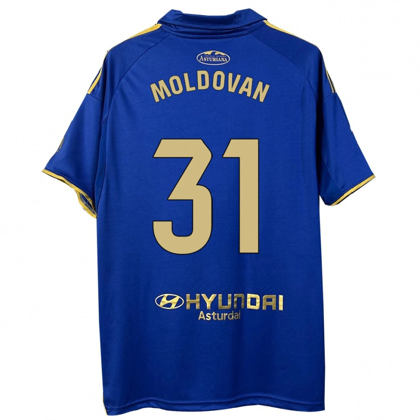 Danxen Herren Horațiu Moldovan #31 Blau Gold Heimtrikot Trikot 2025/26 T-Shirt