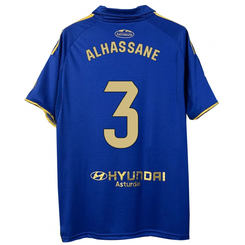 Danxen Herren Rahim Alhassane #3 Blau Gold Heimtrikot Trikot 2025/26 T-Shirt