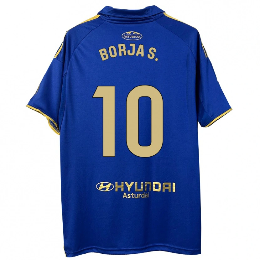 Danxen Herren Borja Sánchez #10 Blau Gold Heimtrikot Trikot 2025/26 T-Shirt