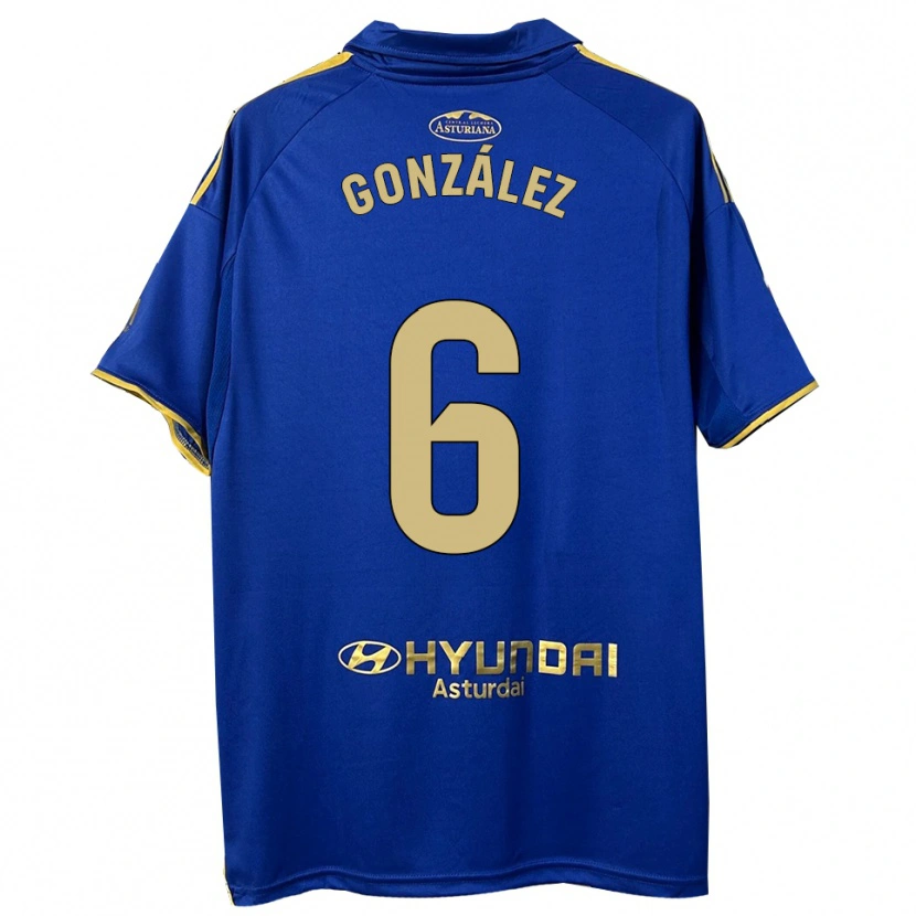 Danxen Herren Yayo González #6 Blau Gold Heimtrikot Trikot 2025/26 T-Shirt