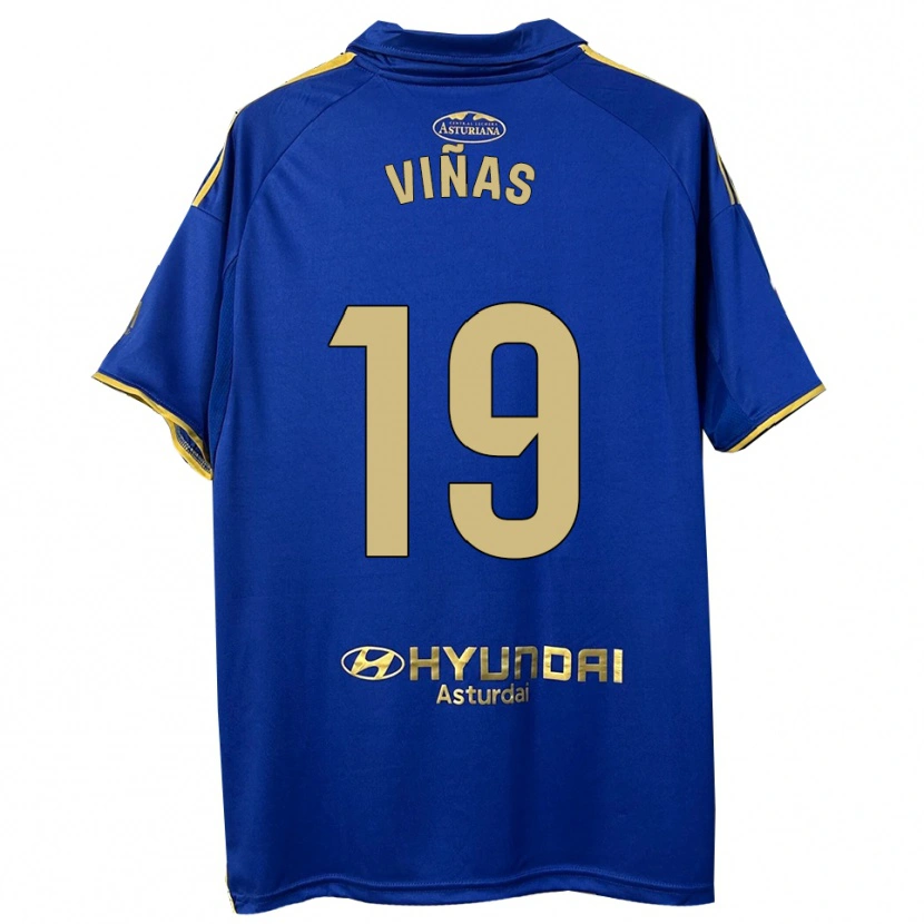 Danxen Herren Federico Viñas #19 Blau Gold Heimtrikot Trikot 2025/26 T-Shirt