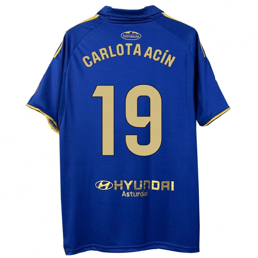 Danxen Herren Carlota Acin Casajus #19 Blau Gold Heimtrikot Trikot 2025/26 T-Shirt