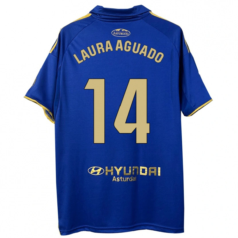 Danxen Herren Laura Aguado #14 Blau Gold Heimtrikot Trikot 2025/26 T-Shirt