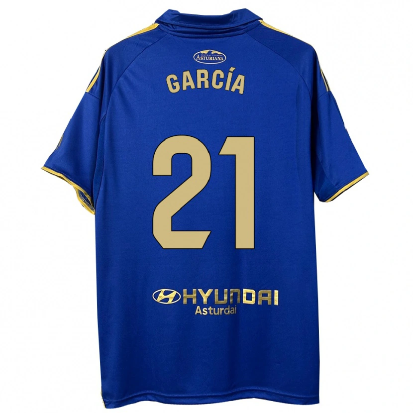 Danxen Herren Pelayo García #21 Blau Gold Heimtrikot Trikot 2025/26 T-Shirt