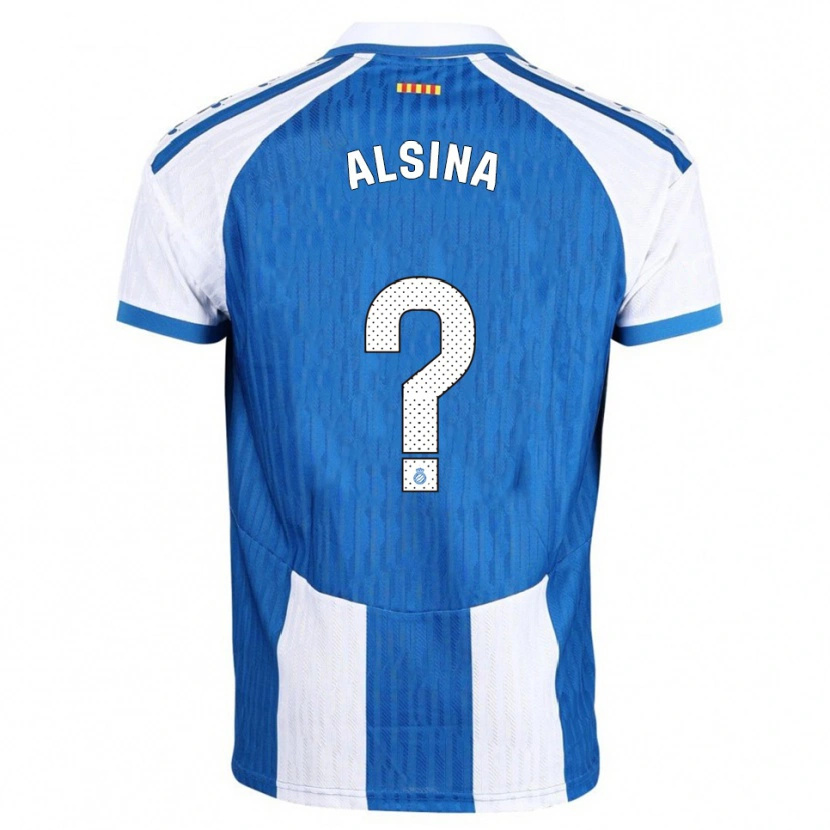 Danxen Herren Joel Alsina #0 Blau Weiß Heimtrikot Trikot 2025/26 T-Shirt