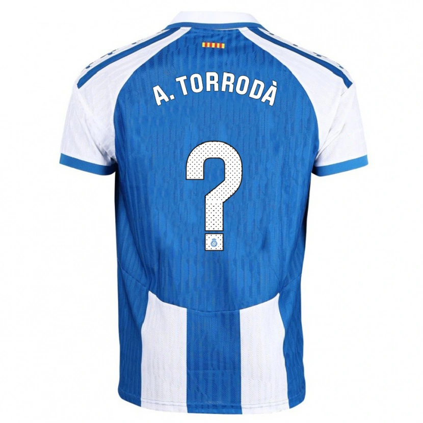 Danxen Herren Anna Torrodà Ricard #0 Blau Weiß Heimtrikot Trikot 2025/26 T-Shirt