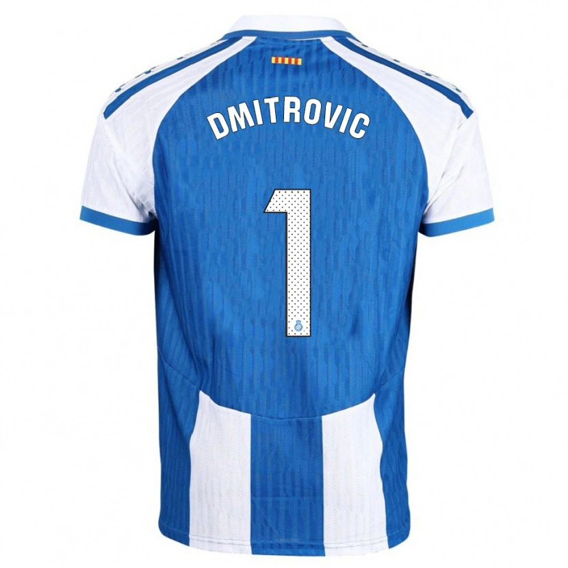 Danxen Herren Marko Dmitrovic #1 Blau Weiß Heimtrikot Trikot 2025/26 T-Shirt
