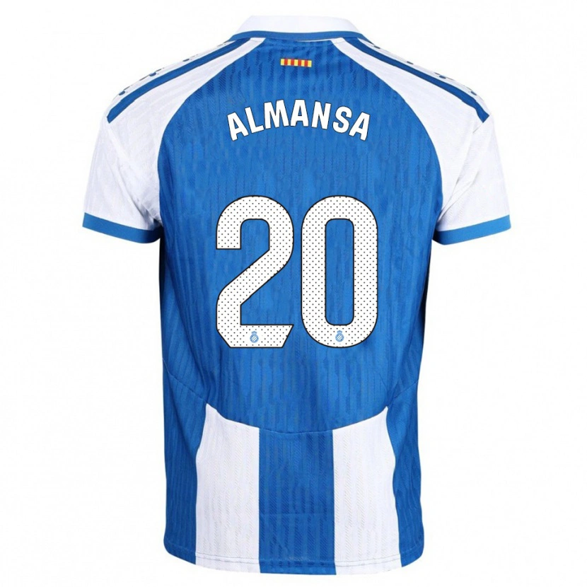 Danxen Herren Alex Almansa #20 Blau Weiß Heimtrikot Trikot 2025/26 T-Shirt