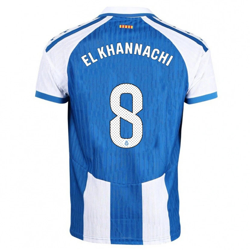 Danxen Herren Youssef El Khannachi #8 Blau Weiß Heimtrikot Trikot 2025/26 T-Shirt