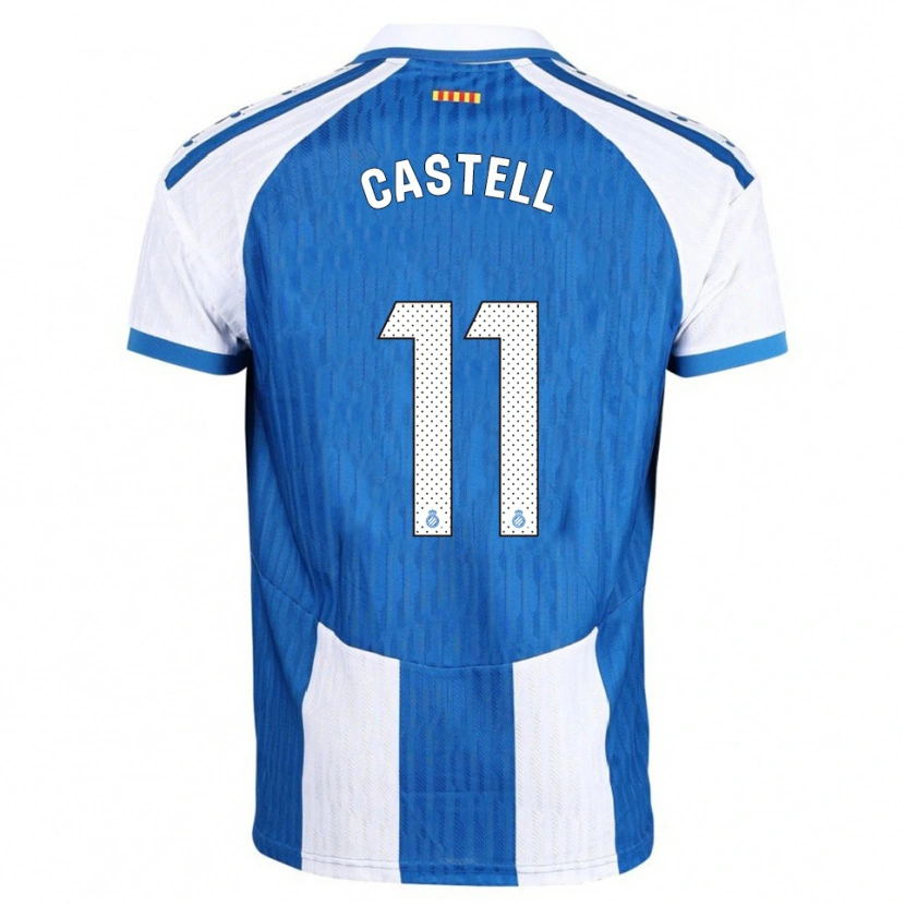 Danxen Herren Lluc Castell #11 Blau Weiß Heimtrikot Trikot 2025/26 T-Shirt