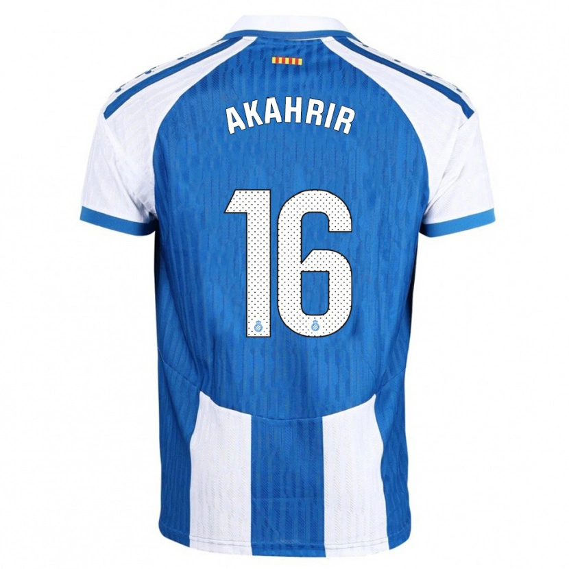 Danxen Herren Mohamed Akahrir #16 Blau Weiß Heimtrikot Trikot 2025/26 T-Shirt
