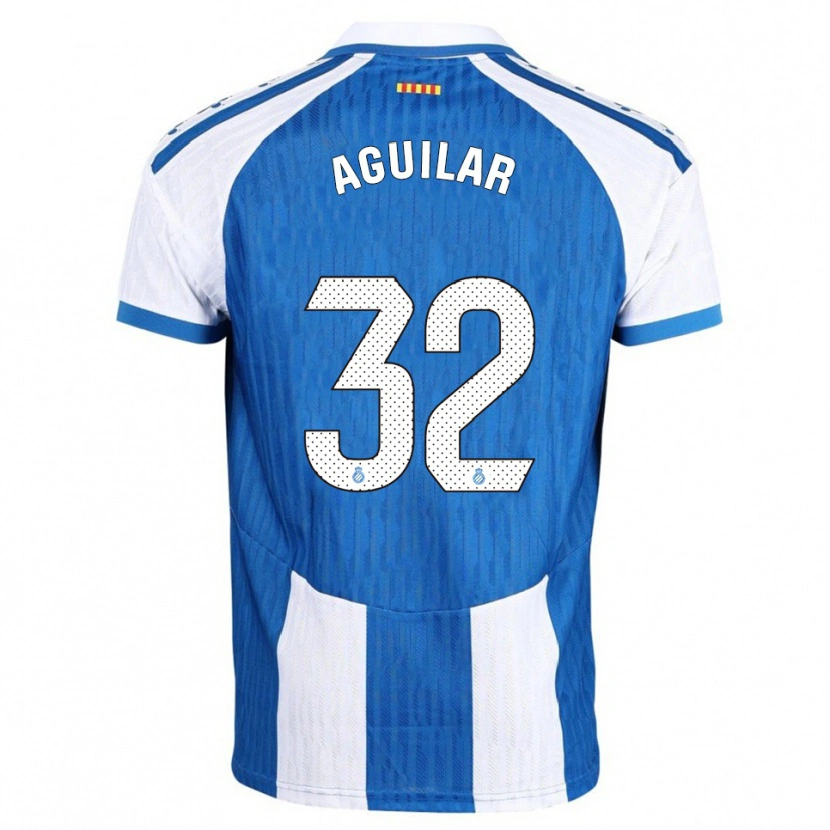 Danxen Herren Rubén Aguilar #32 Blau Weiß Heimtrikot Trikot 2025/26 T-Shirt
