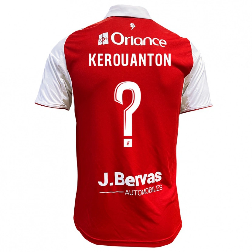 Danxen Herren Tania Kerouanton #0 Rot Weiß Heimtrikot Trikot 2025/26 T-Shirt