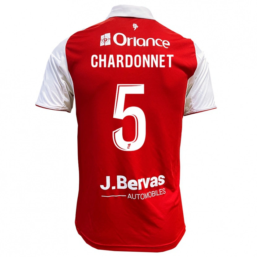 Danxen Herren Brendan Chardonnet #5 Rot Weiß Heimtrikot Trikot 2025/26 T-Shirt