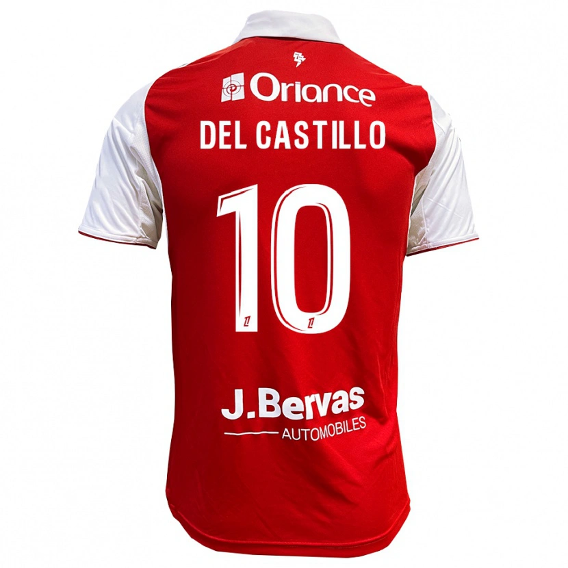 Danxen Herren Romain Del Castillo #10 Rot Weiß Heimtrikot Trikot 2025/26 T-Shirt
