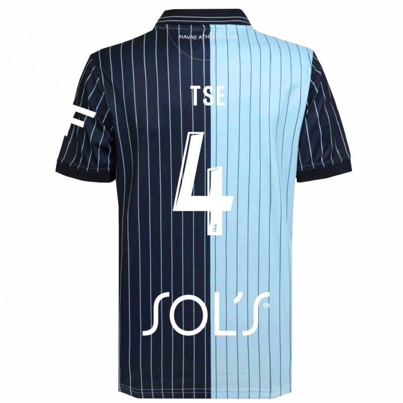 Danxen Herren Élisabeth Tsé #4 Marine Himmelblau Heimtrikot Trikot 2025/26 T-Shirt