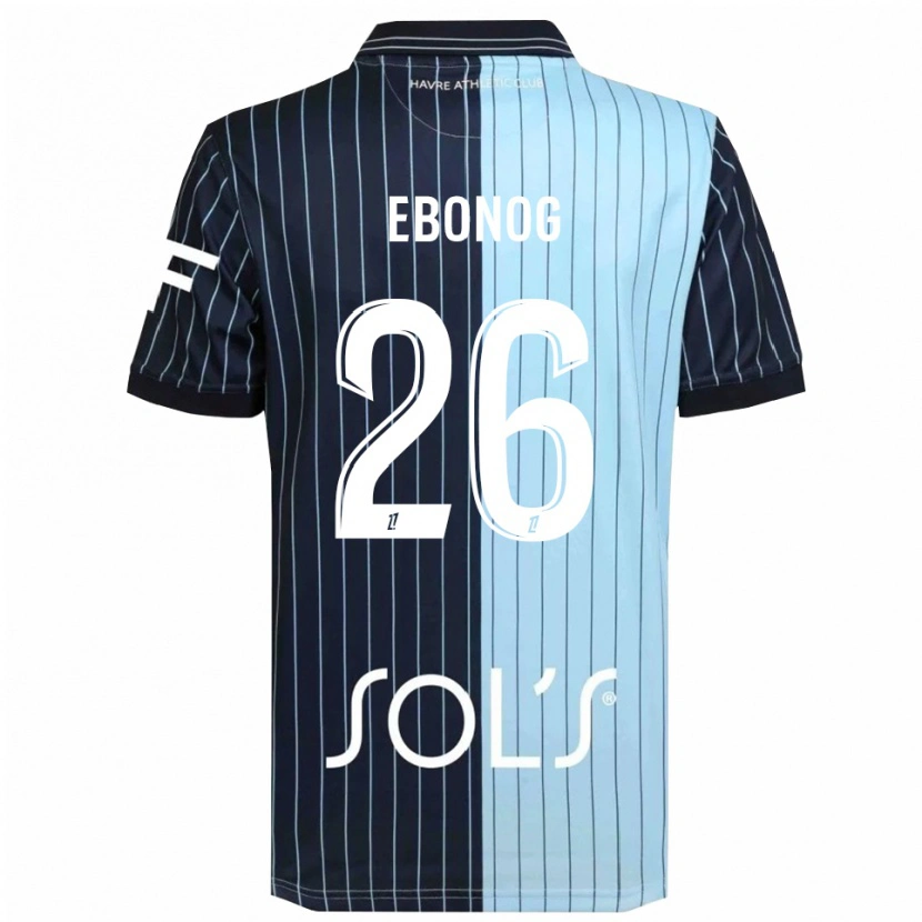 Danxen Herren Simon Ebonog #26 Marine Himmelblau Heimtrikot Trikot 2025/26 T-Shirt
