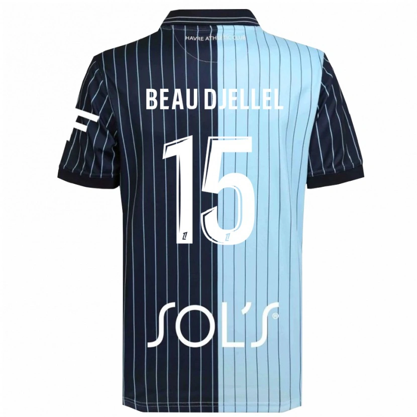 Danxen Herren Yanis Beau Djellel #15 Marine Himmelblau Heimtrikot Trikot 2025/26 T-Shirt