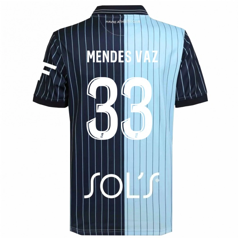 Danxen Herren Hernâni Mendes Vaz #33 Marine Himmelblau Heimtrikot Trikot 2025/26 T-Shirt