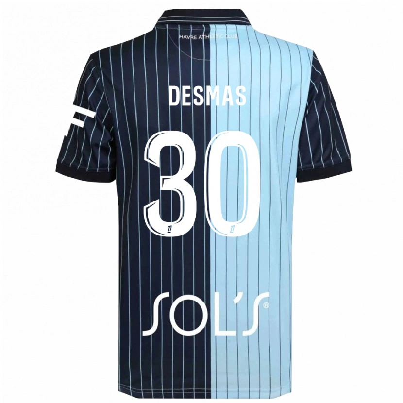 Danxen Herren Arthur Desmas #30 Marine Himmelblau Heimtrikot Trikot 2025/26 T-Shirt