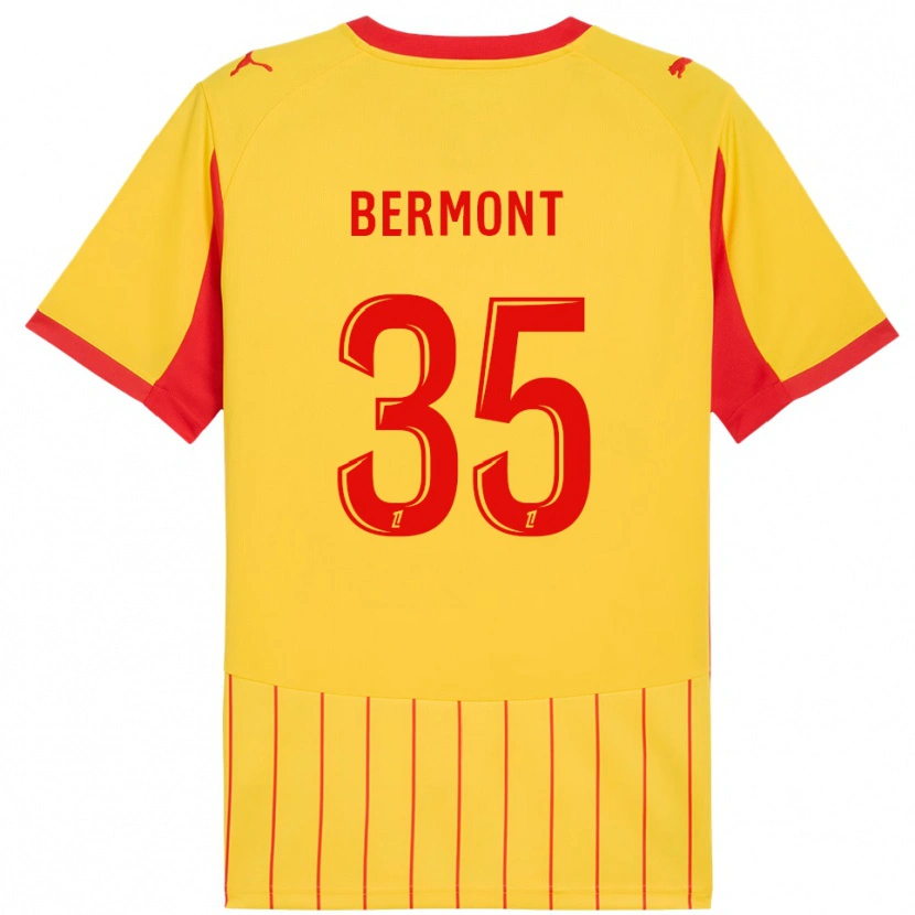 Danxen Herren Anthony Bermont #35 Gelb Rot Heimtrikot Trikot 2025/26 T-Shirt