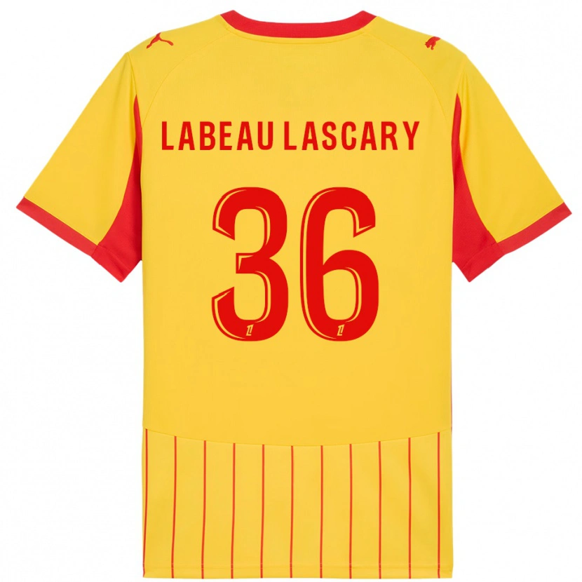 Danxen Herren Rémy Labeau Lascary #36 Gelb Rot Heimtrikot Trikot 2025/26 T-Shirt