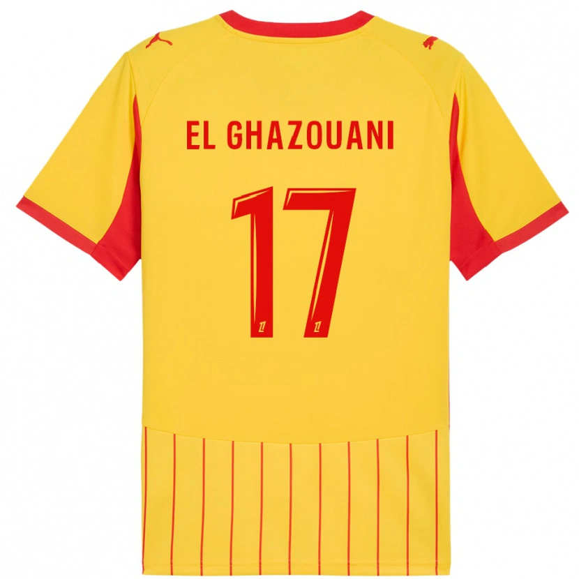 Danxen Herren Fatima El Ghazouani #17 Gelb Rot Heimtrikot Trikot 2025/26 T-Shirt