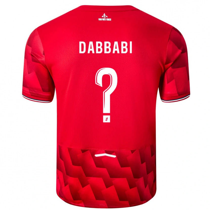 Danxen Herren Amin Dabbabi #0 Rot Weiß Heimtrikot Trikot 2025/26 T-Shirt