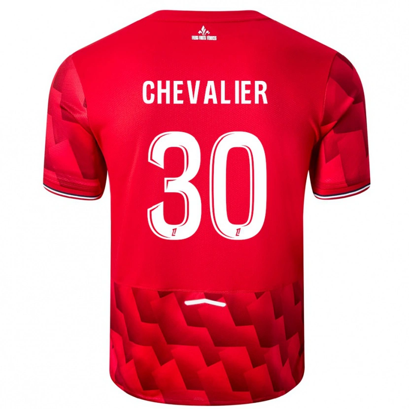 Danxen Herren Lucas Chevalier #30 Rot Weiß Heimtrikot Trikot 2025/26 T-Shirt