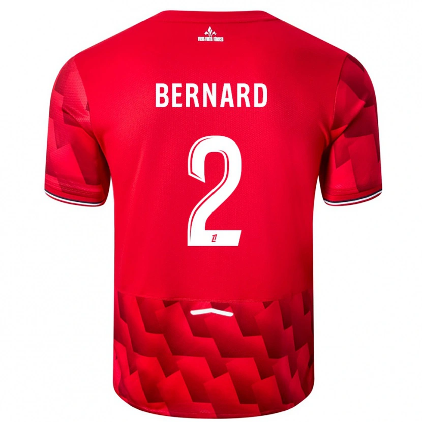 Danxen Herren Loïk Bernard #2 Rot Weiß Heimtrikot Trikot 2025/26 T-Shirt