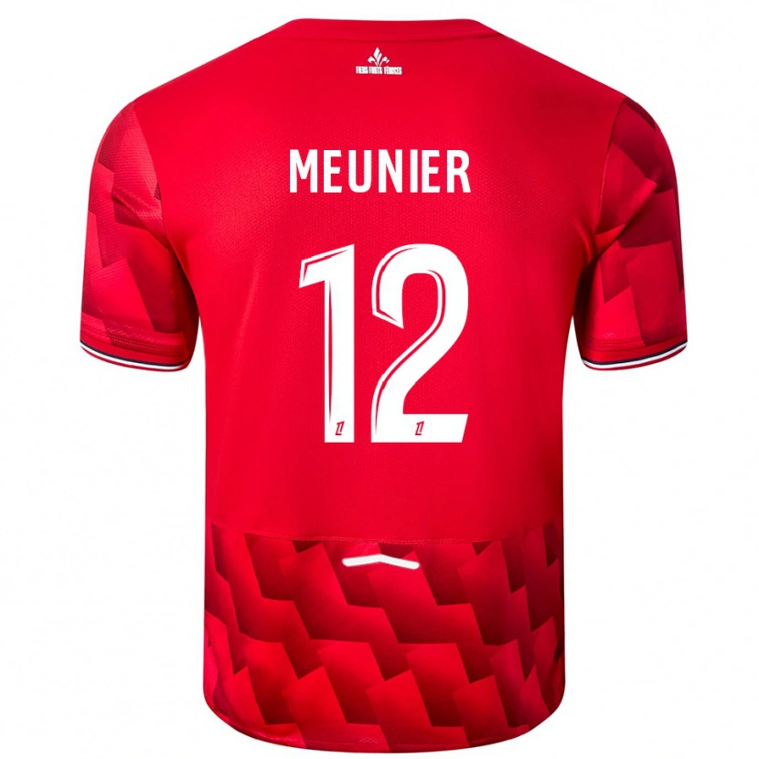 Danxen Herren Thomas Meunier #12 Rot Weiß Heimtrikot Trikot 2025/26 T-Shirt