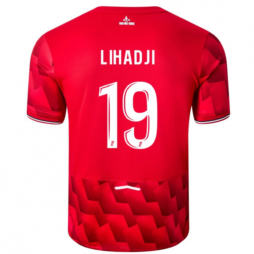 Danxen Herren Isaac Lihadji #19 Rot Weiß Heimtrikot Trikot 2025/26 T-Shirt