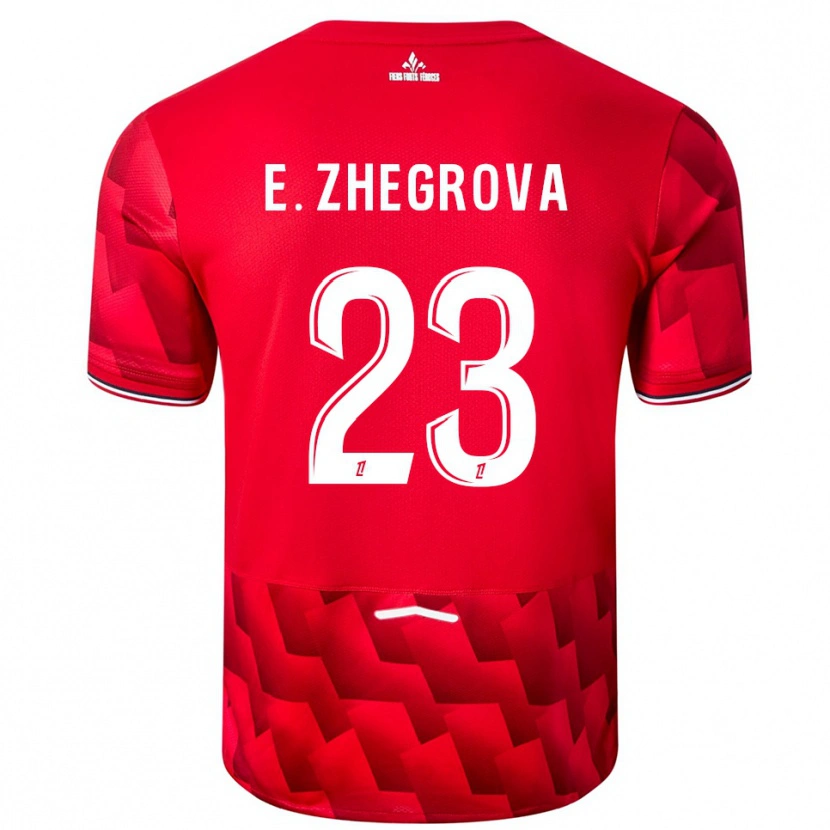 Danxen Herren Edon Zhegrova #23 Rot Weiß Heimtrikot Trikot 2025/26 T-Shirt