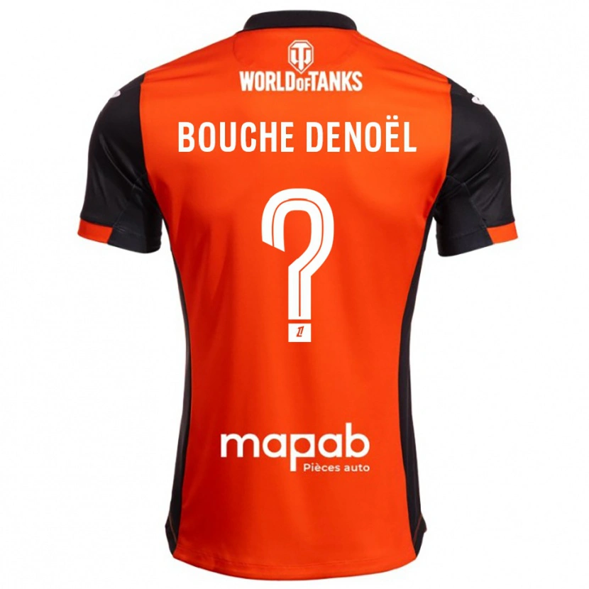 Danxen Herren Max Bouche Denoël #0 Schwarz Orange Heimtrikot Trikot 2025/26 T-Shirt