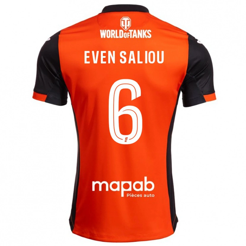 Danxen Herren Emy Even Saliou #6 Schwarz Orange Heimtrikot Trikot 2025/26 T-Shirt