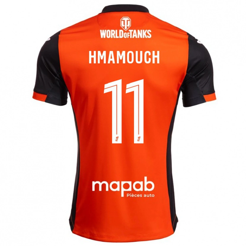 Danxen Herren Mohamed-Anouar Hmamouch #11 Schwarz Orange Heimtrikot Trikot 2025/26 T-Shirt
