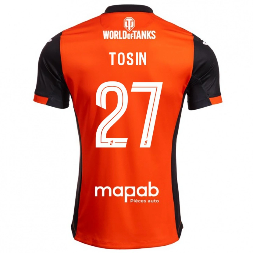 Danxen Herren Aiyegun Tosin #27 Schwarz Orange Heimtrikot Trikot 2025/26 T-Shirt