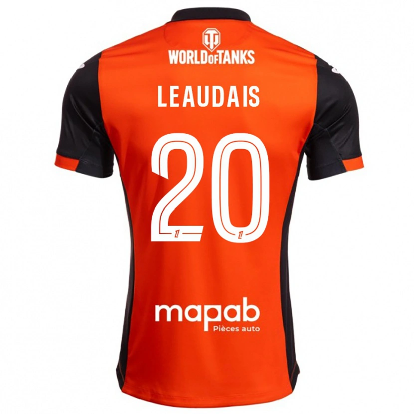 Danxen Herren Lucas Leaudais #20 Schwarz Orange Heimtrikot Trikot 2025/26 T-Shirt