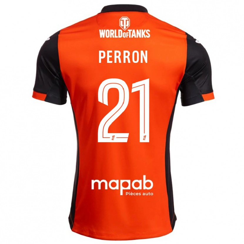 Danxen Herren Angéline Perron #21 Schwarz Orange Heimtrikot Trikot 2025/26 T-Shirt