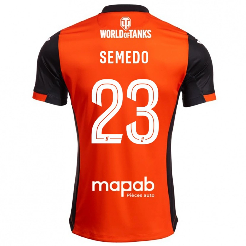 Danxen Herren Daniel Semedo #23 Schwarz Orange Heimtrikot Trikot 2025/26 T-Shirt