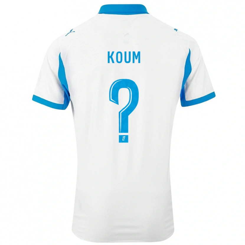 Danxen Herren Alexi Koum #0 Weiß Himmelblau Heimtrikot Trikot 2025/26 T-Shirt